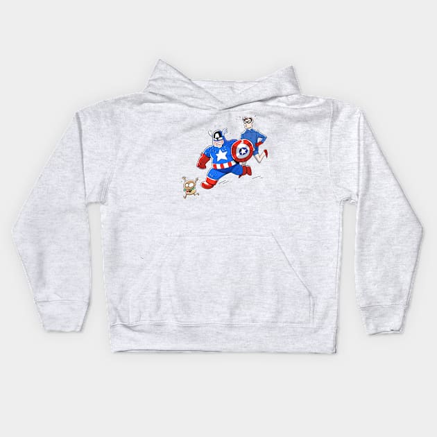 Fatpain America Kids Hoodie by MrChuckles